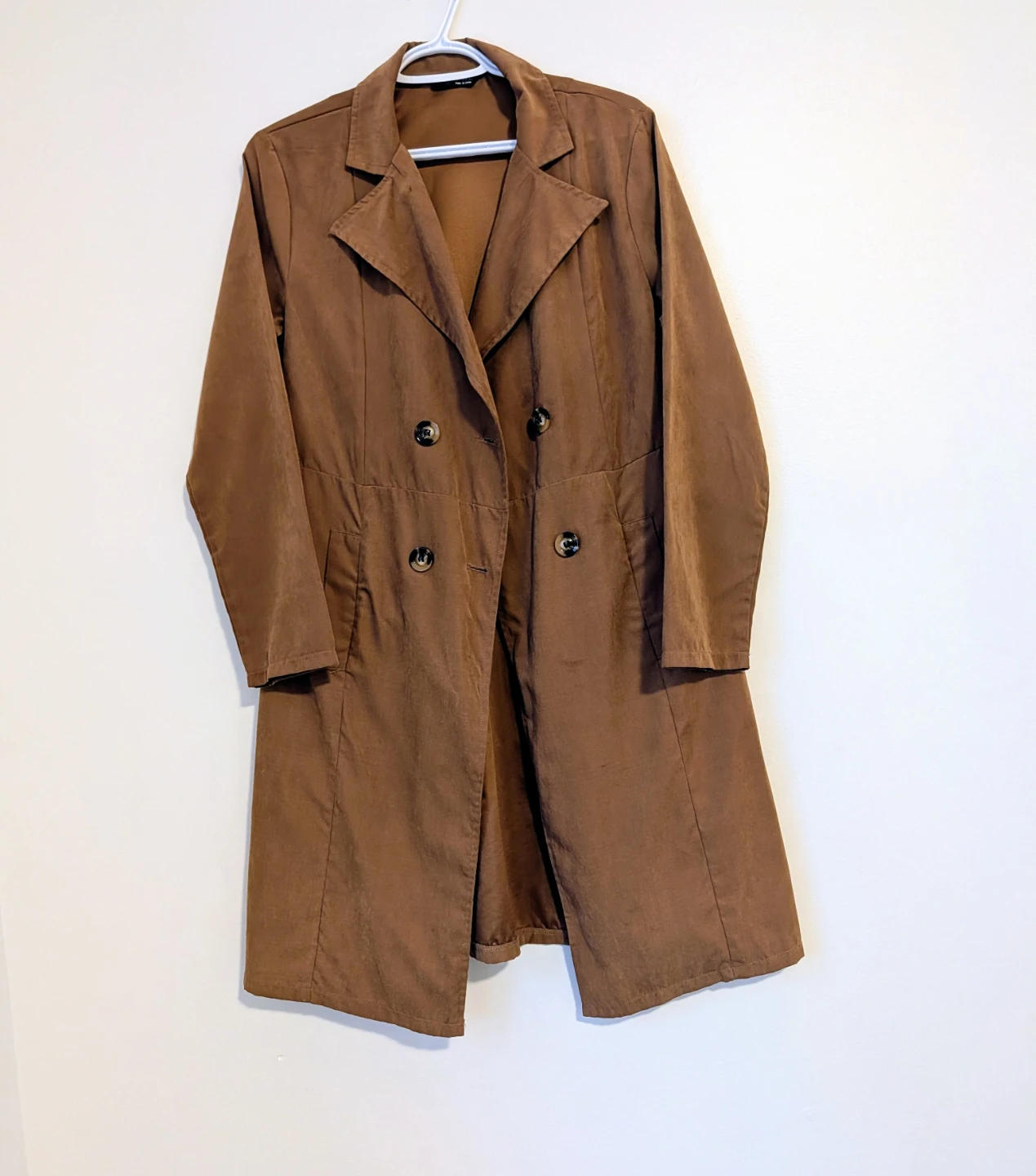 Brown Double-Breasted Coat