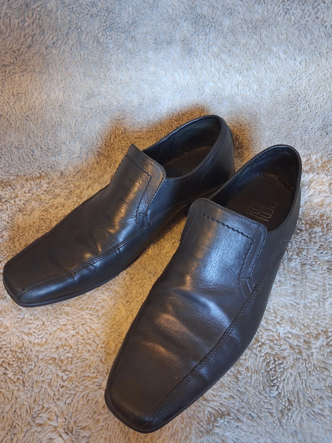 Fieri Black Dress Shoes Slip On's - photo 2