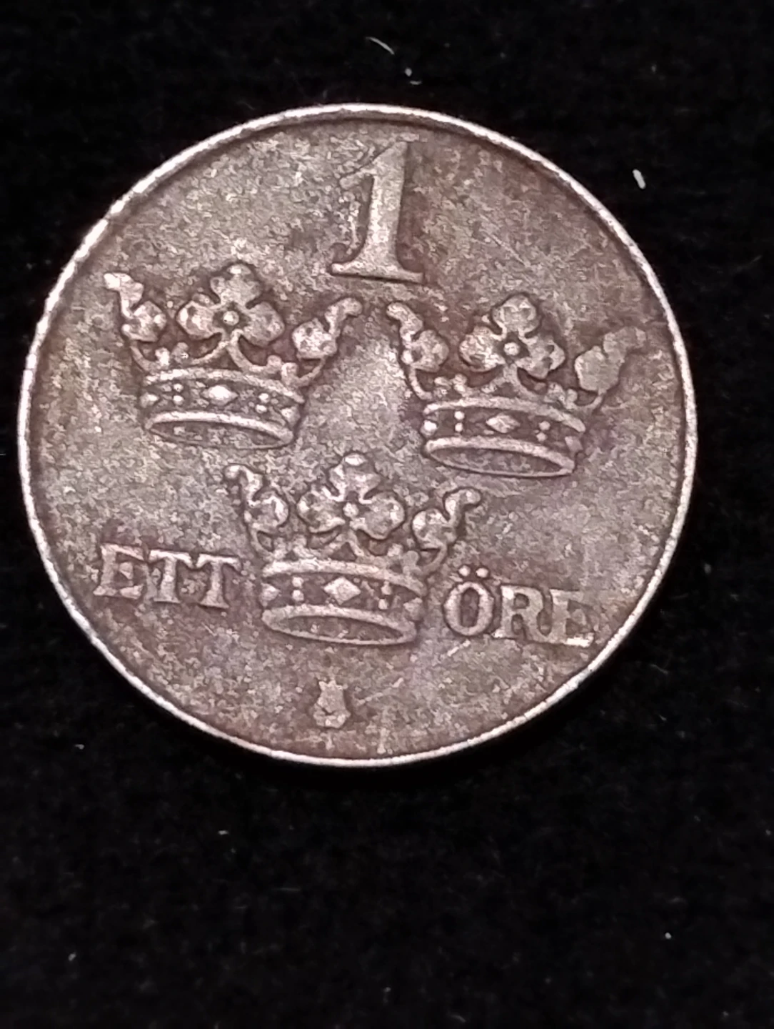 1949 Swedish 1 Ore Coin - photo 2