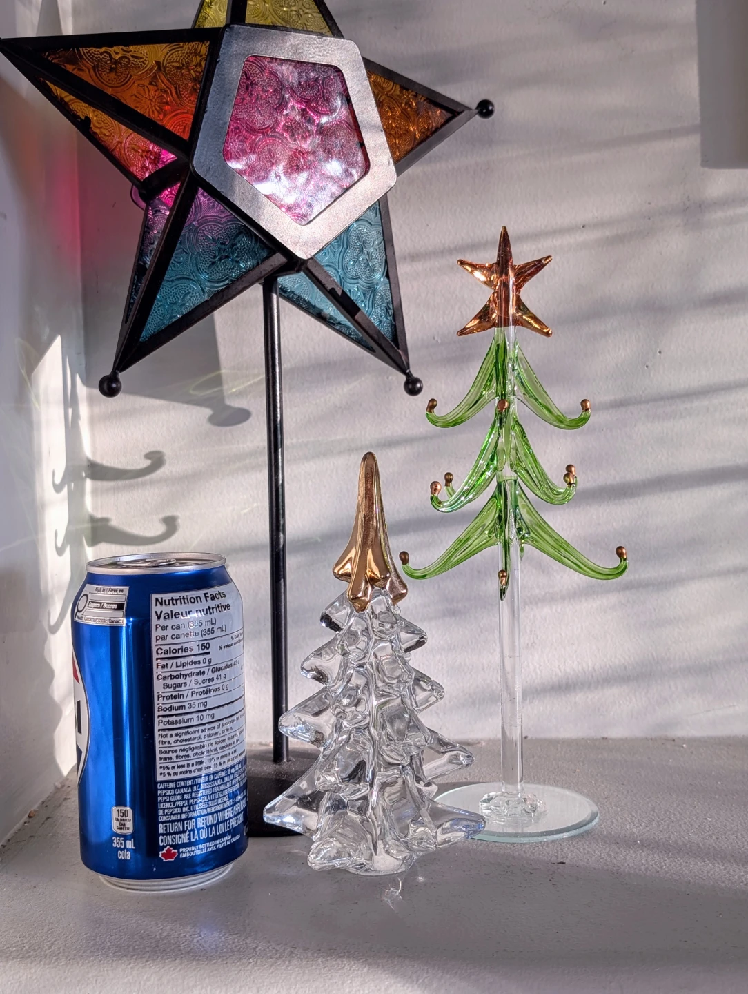 Beautiful Vintage Art Glass Christmas Tree Duo - photo 2