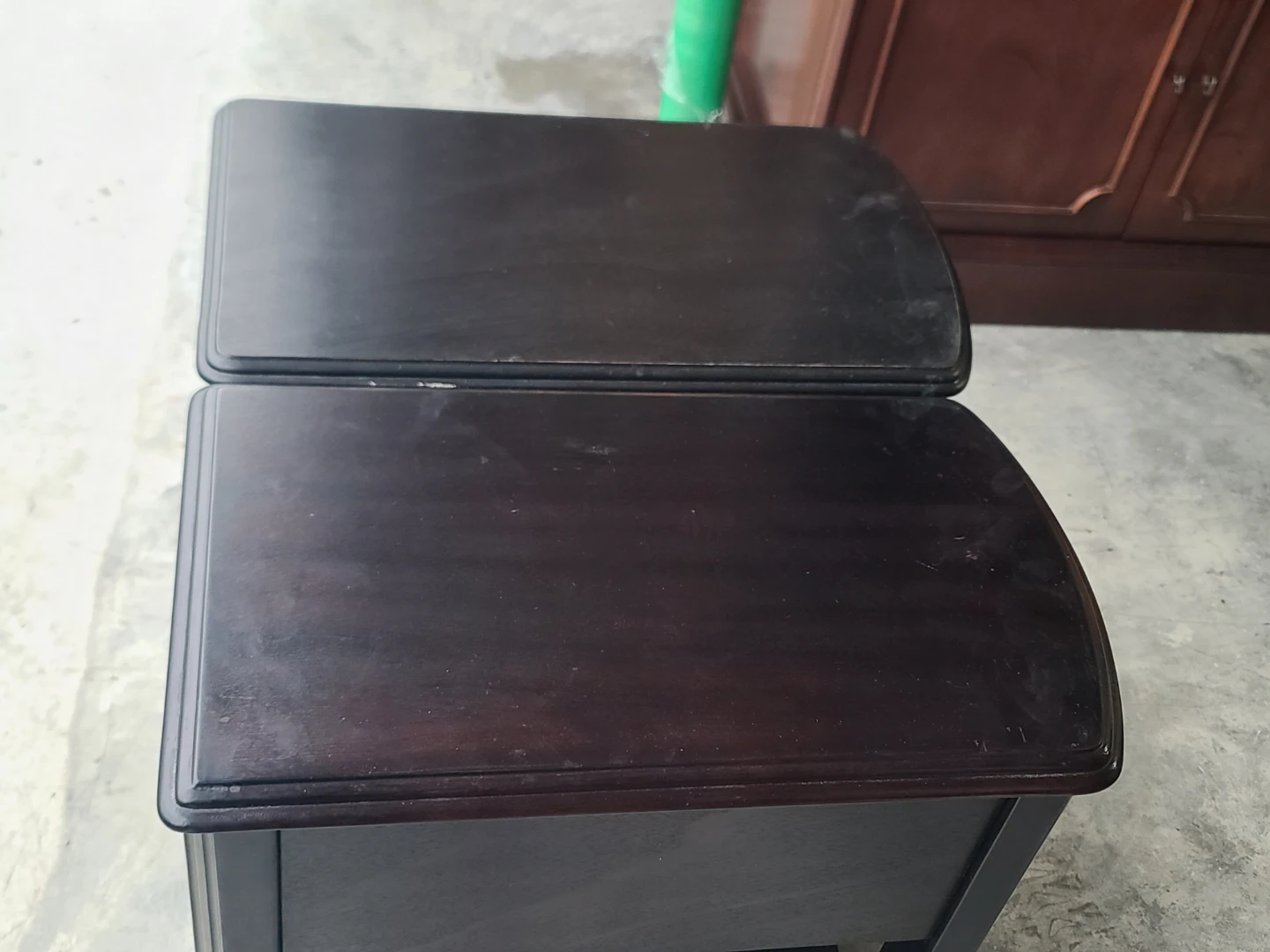 Pair of Dark Wood Nightstands - photo 5