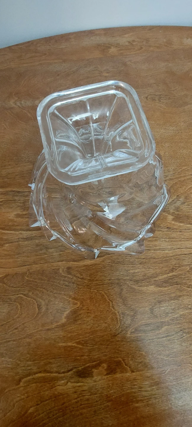 Clear Glass Pedestal Bowl - photo 2