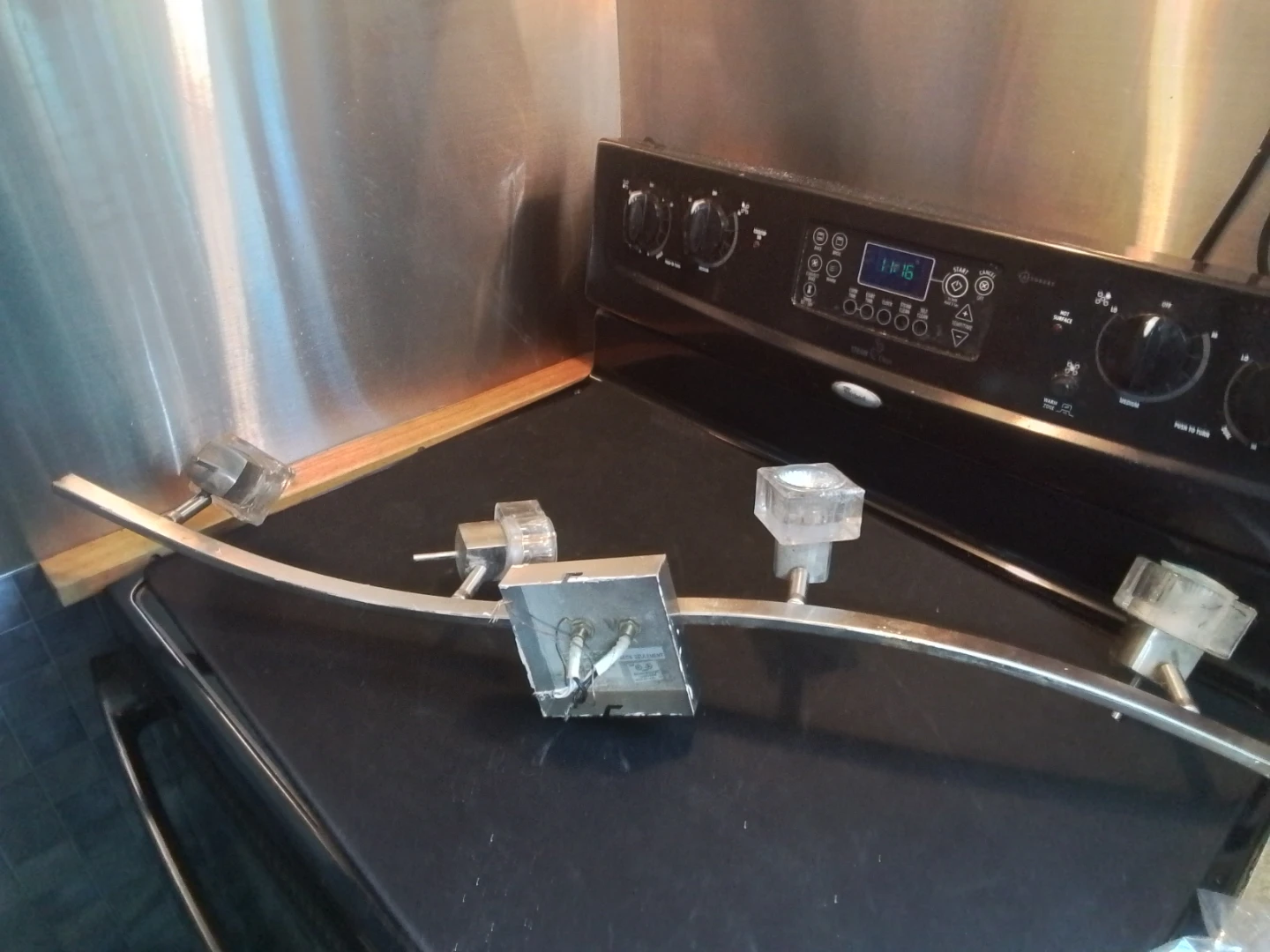 4-Light Brushed Nickel Track Lighting Fixture - photo 3