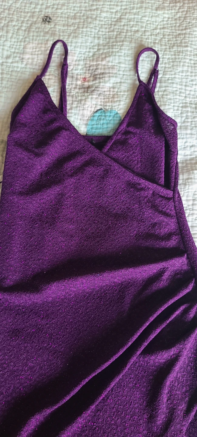 Sparkly Purple Mini Dress