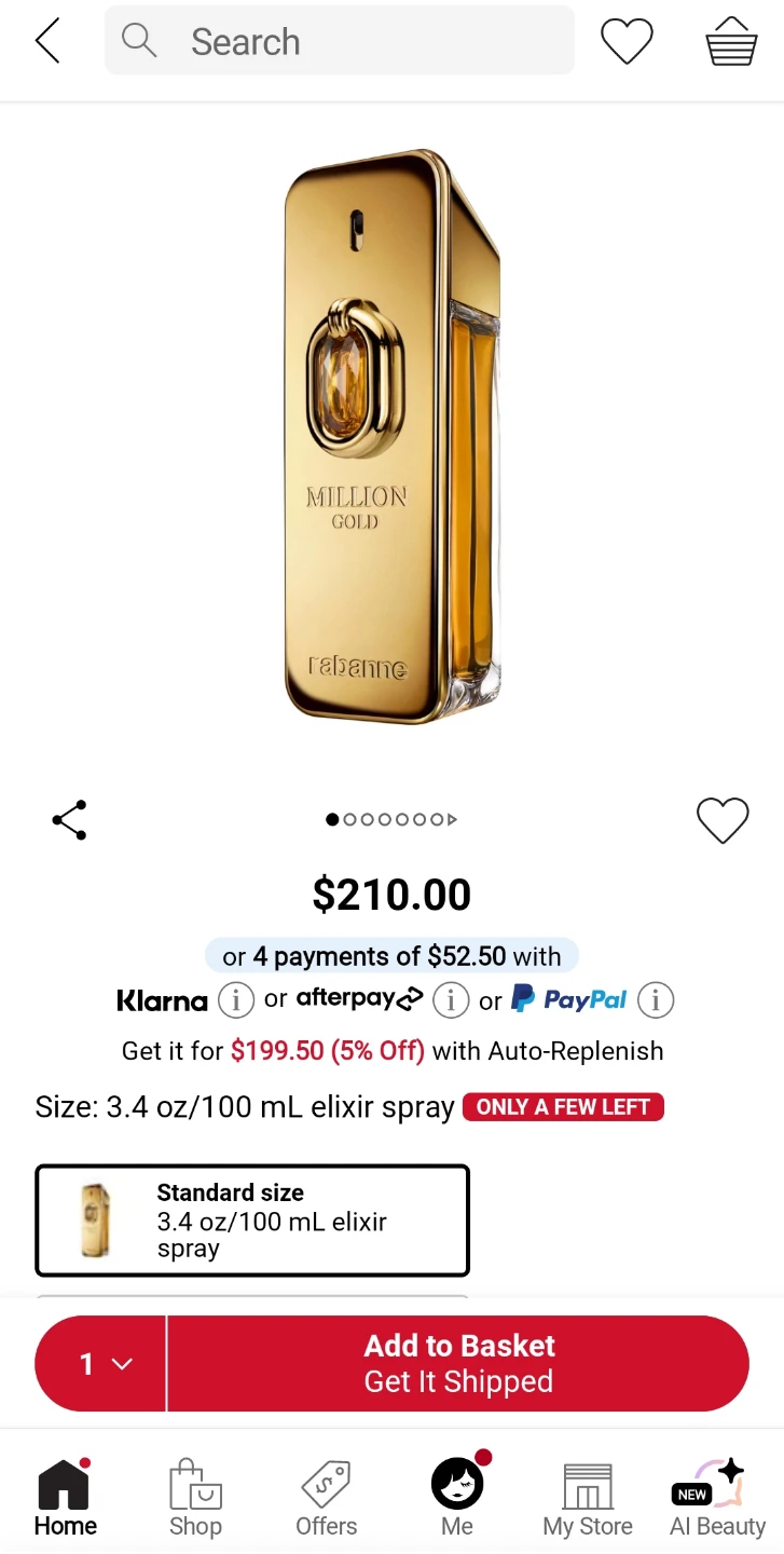 Rabanne Million Gold Elixir with Vanilla - photo 2