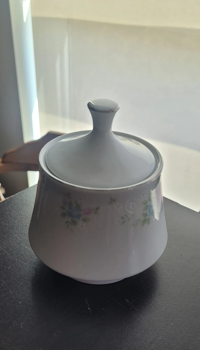 Prestige Floral Porcelain Serving Bowl and Sugar Pot - photo 4