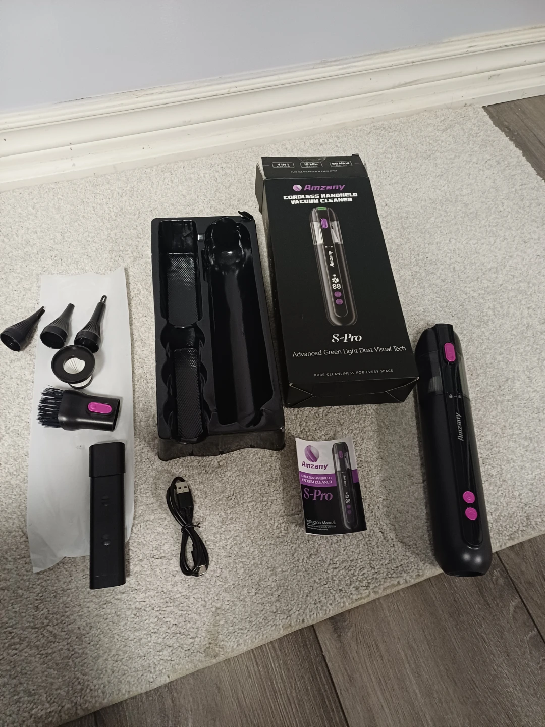 Amzany S-Pro Cordless Handheld Vacuum - photo 4