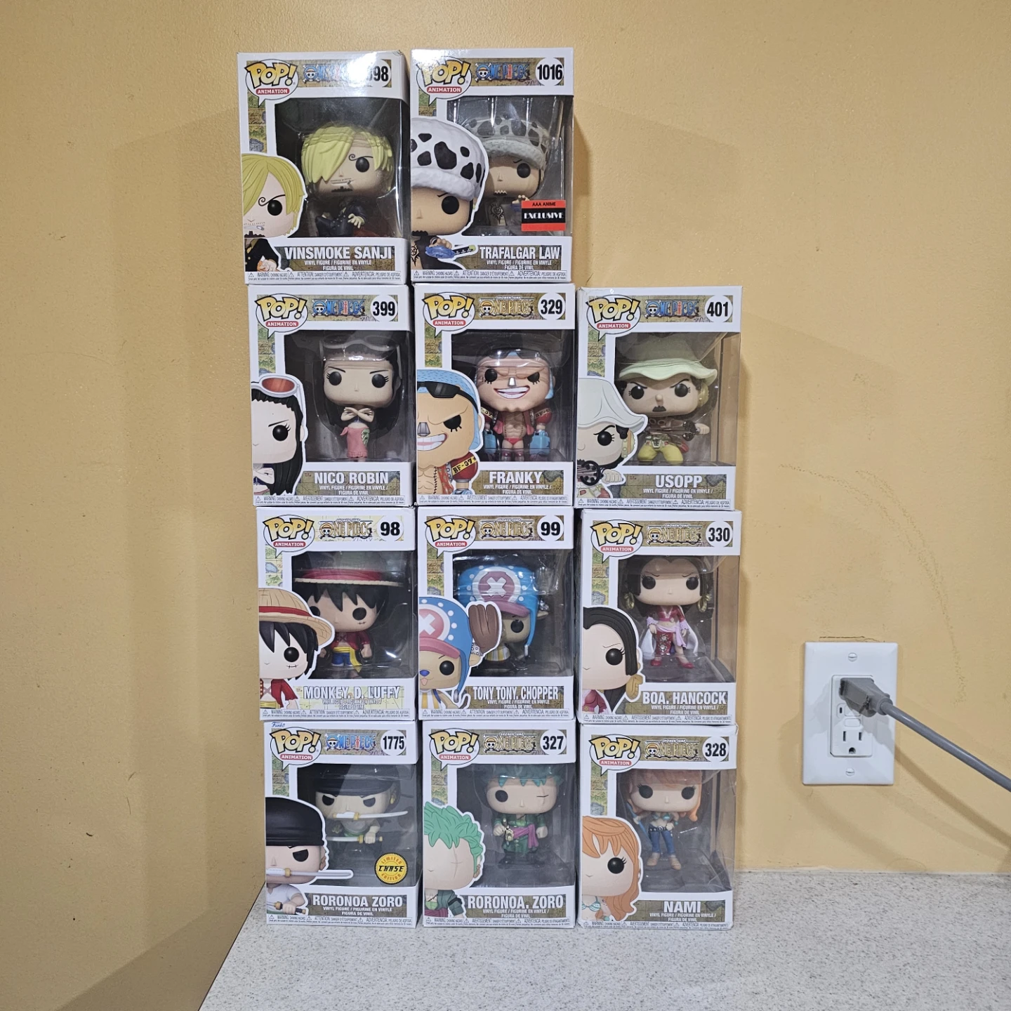One Piece Funko Pop Figure Collection