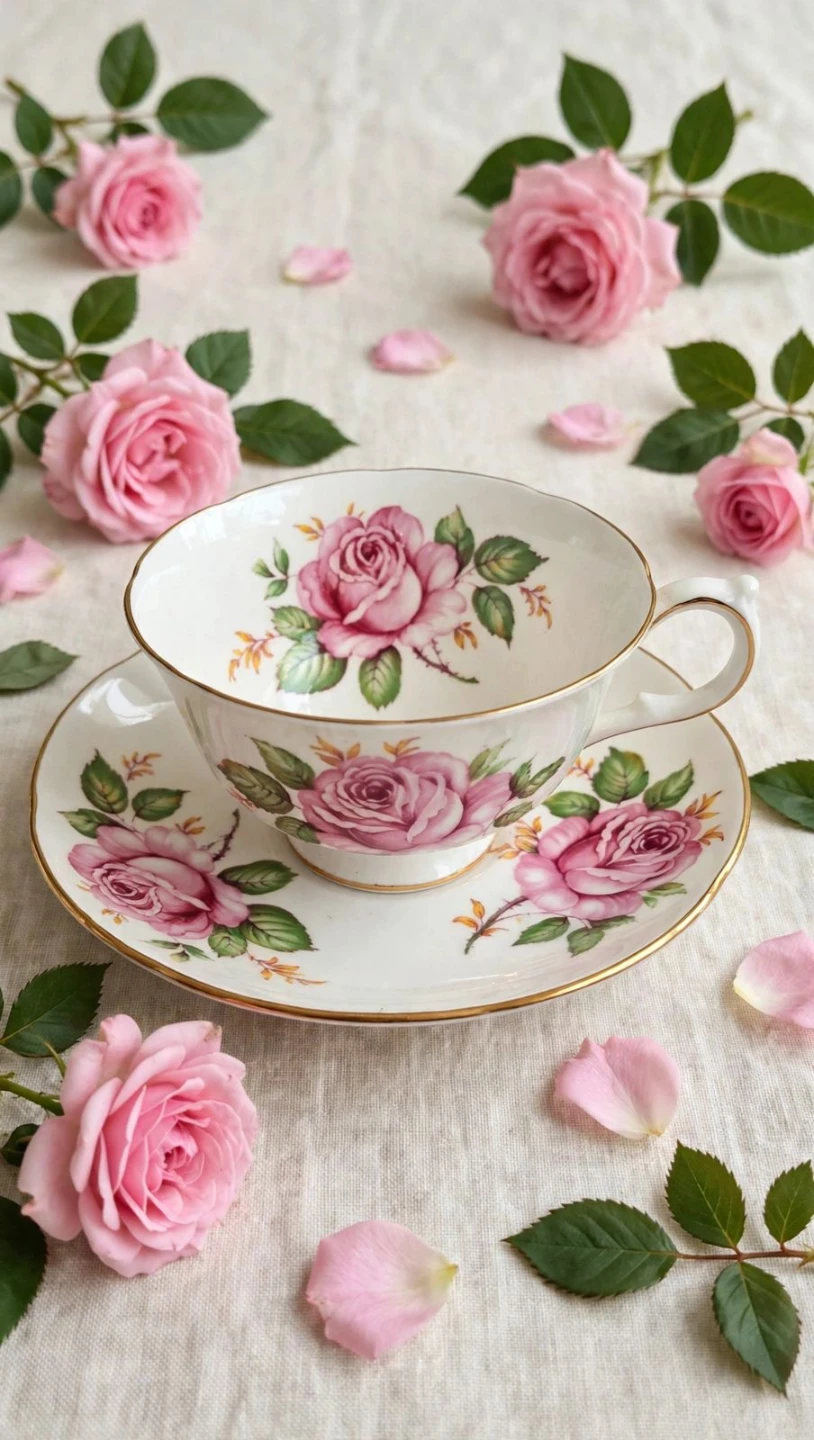 Adderley Fine Bone China Teacup & Saucer - photo 2