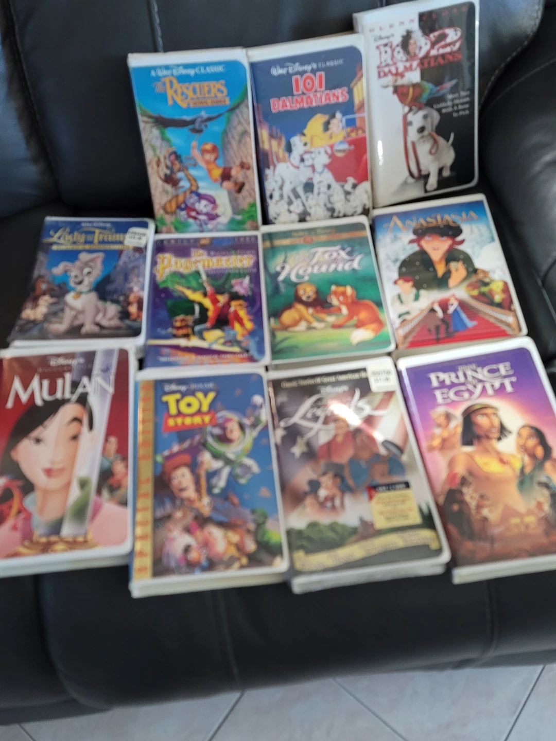 Lot of 11 Vintage Animated VHS Movies