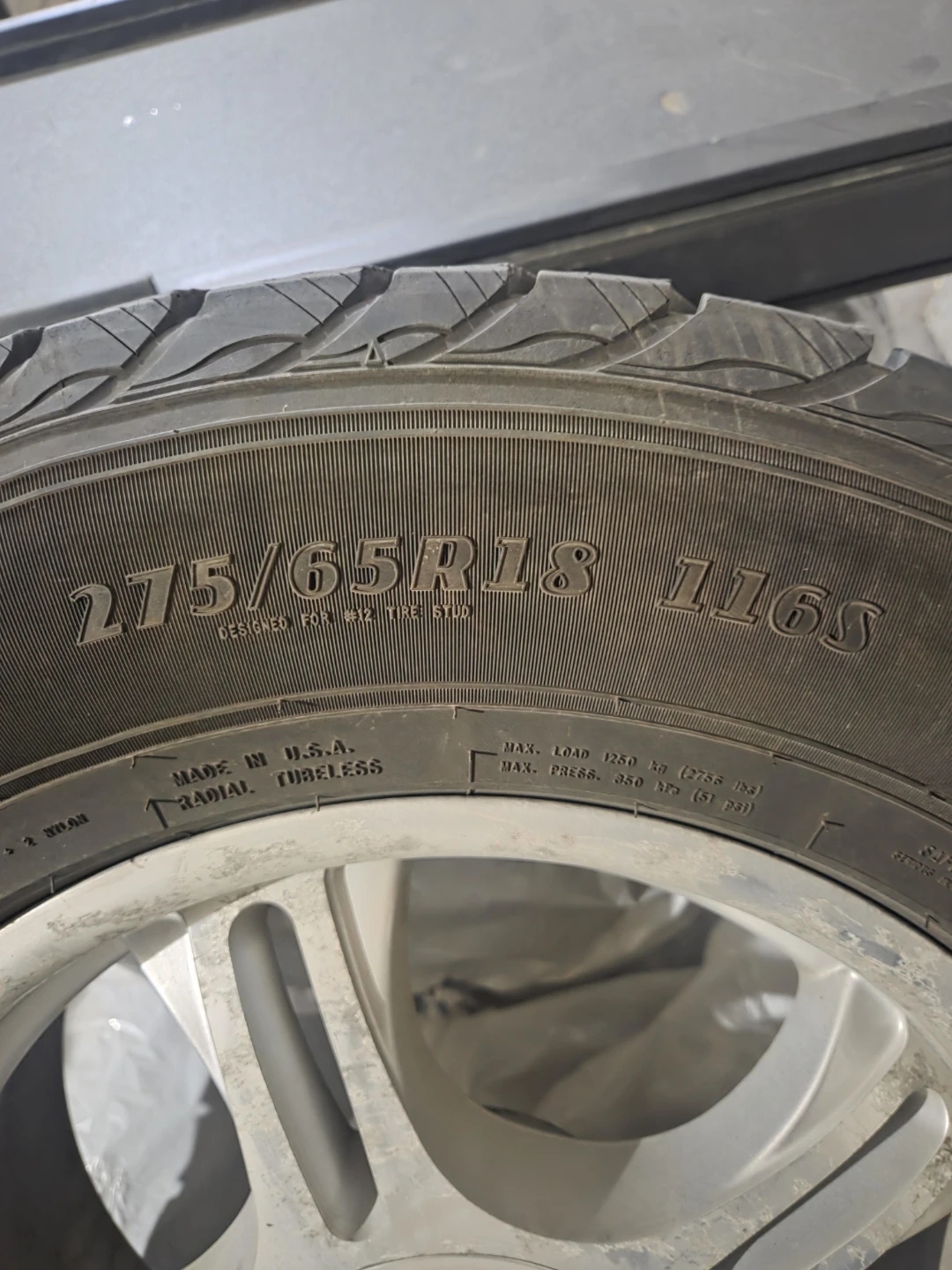 American Racing Rims with Goodyear Winter Tires - photo 4