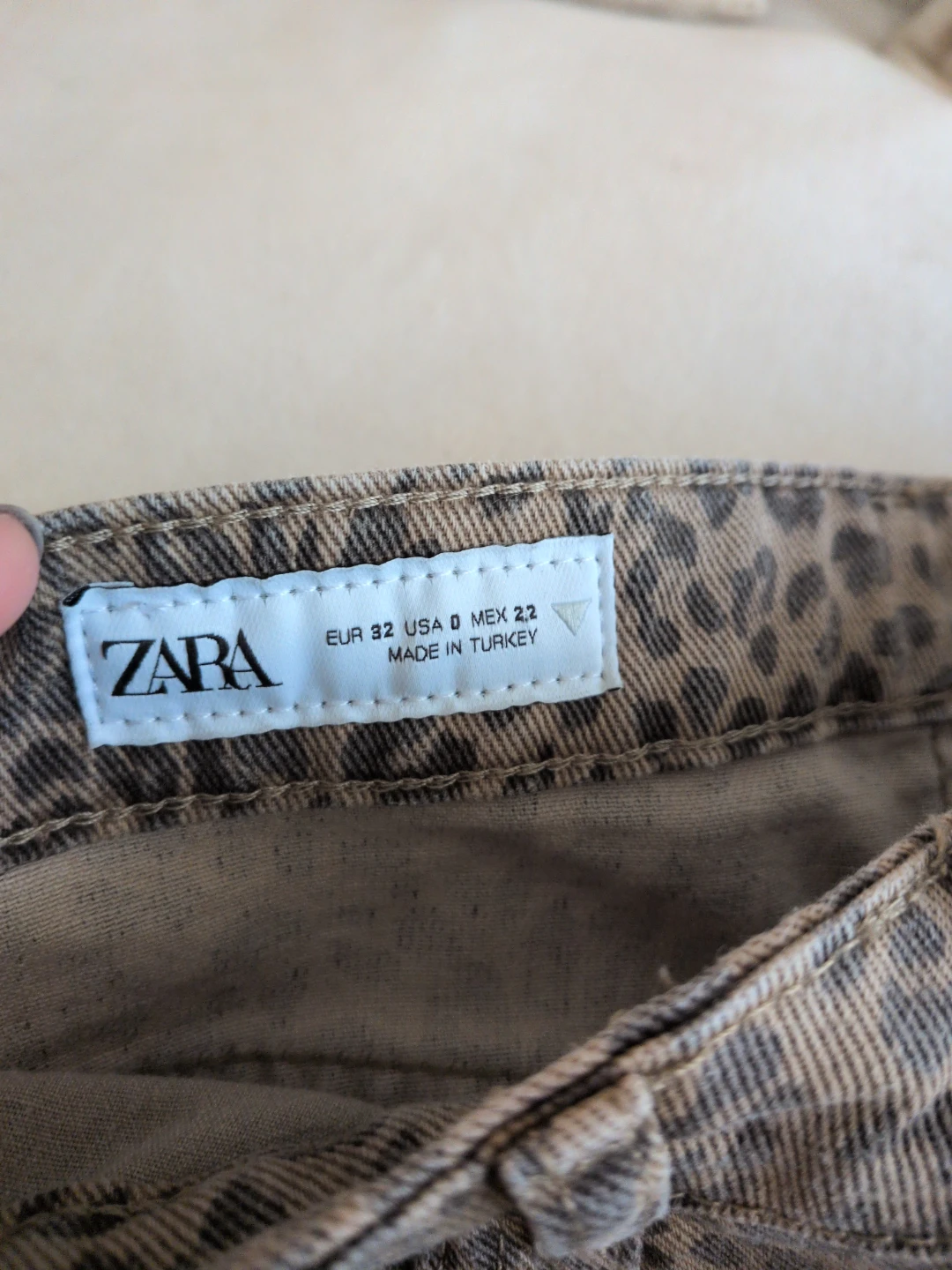 Wide Leg ZARA Leopard Print Jeans - photo 3