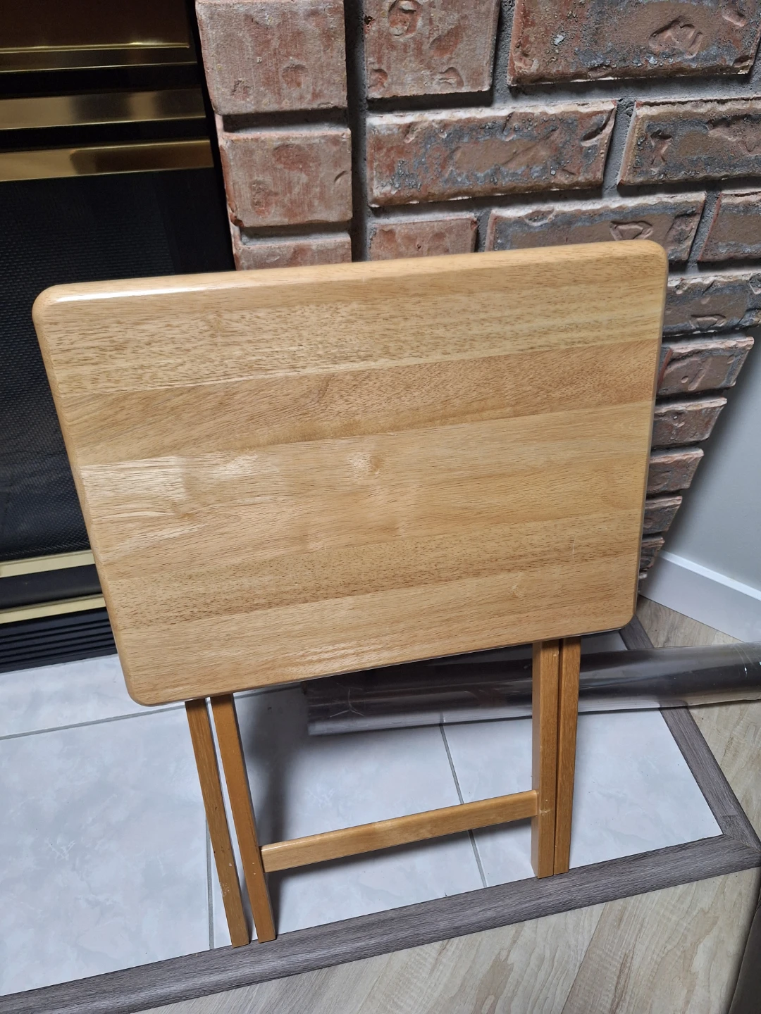 Wooden Folding Tray Table - photo 2