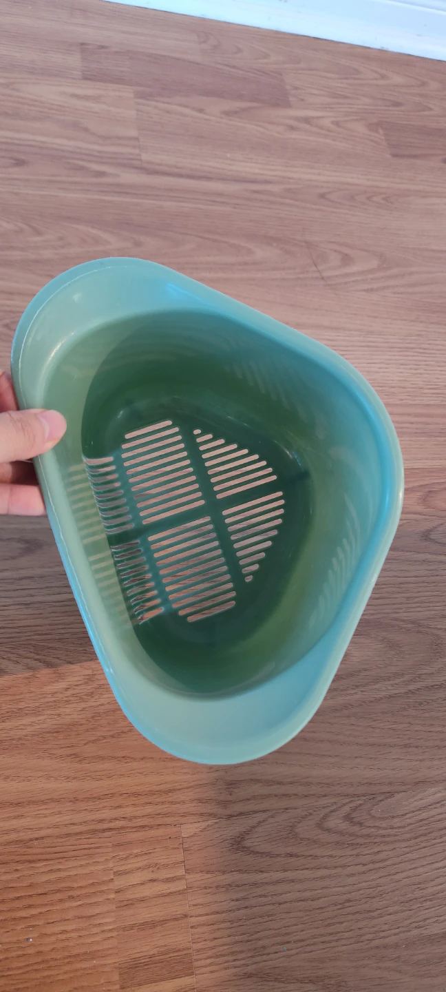 Green Plastic Corner Sink Strainer - photo 2