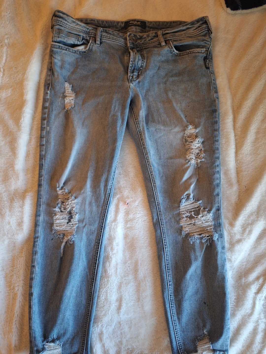 Silver Jeans Co. Suki Skinny Crop Jeans W34/L25 - photo 3
