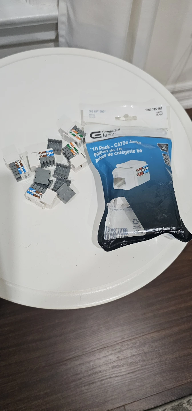 Commercial Electric CAT5e Jacks 10 Pack