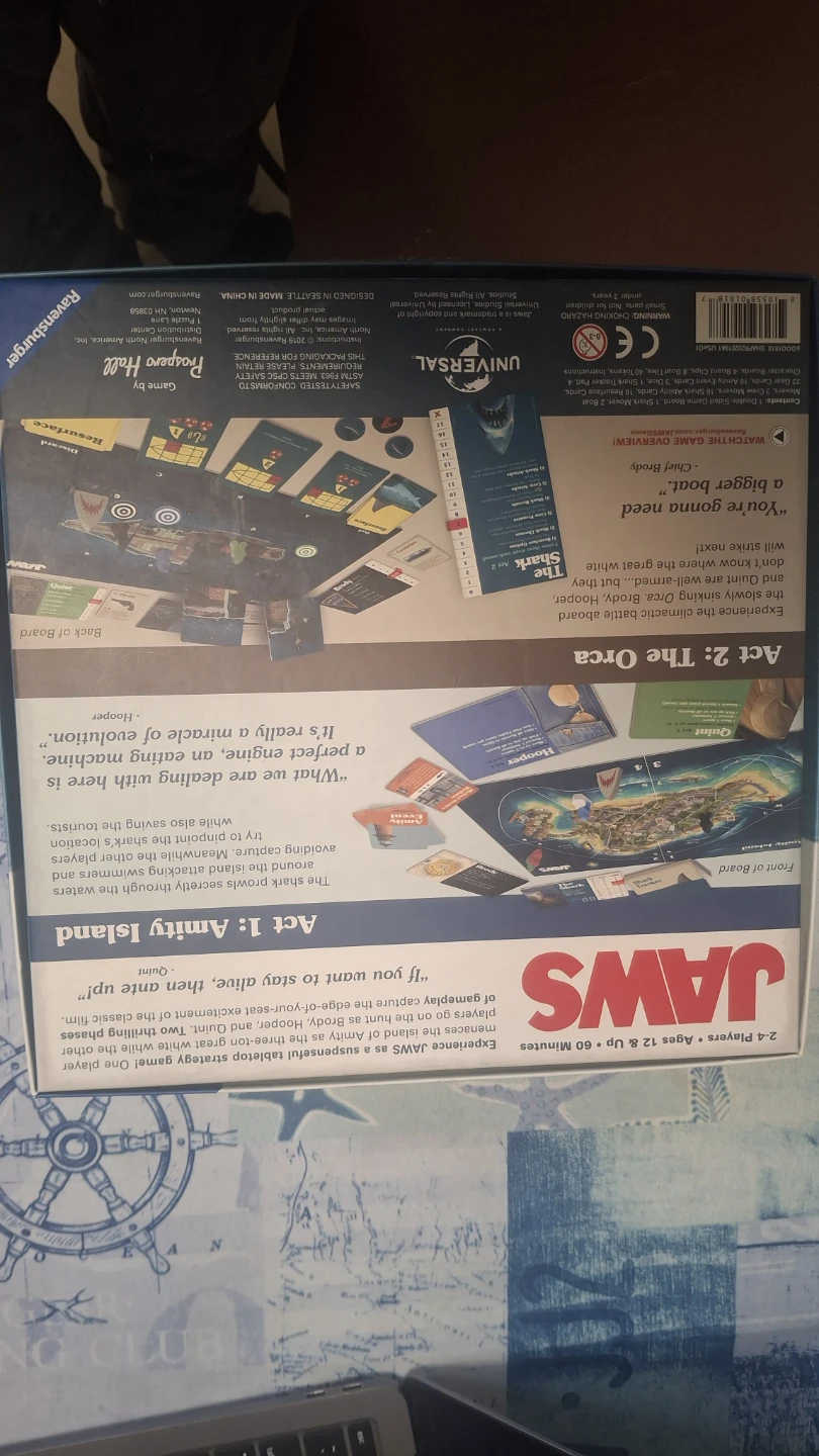 Jaws Board Game by Ravensburger - never used! - photo 2