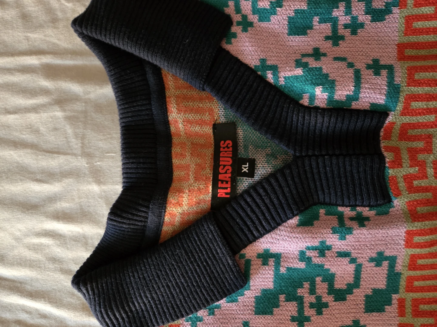 PLEASURES Short Sleeve Knit Polo Shirt - photo 2