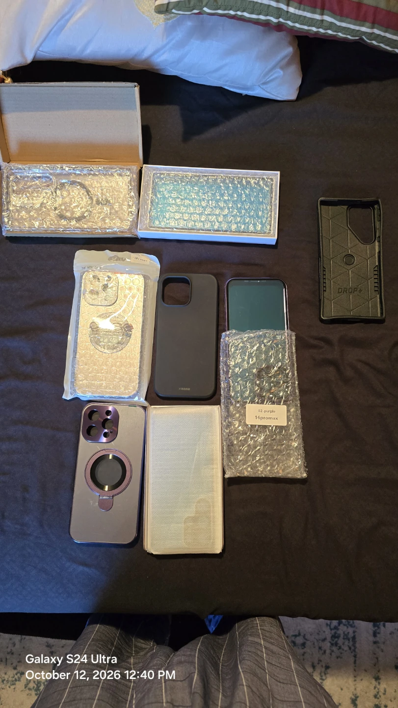 Assorted Smartphone Cases for iPhone 16 Pro Max