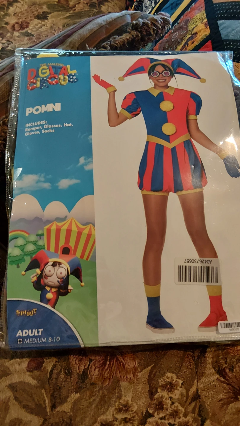 Unisex Pomni Costume Adult Medium