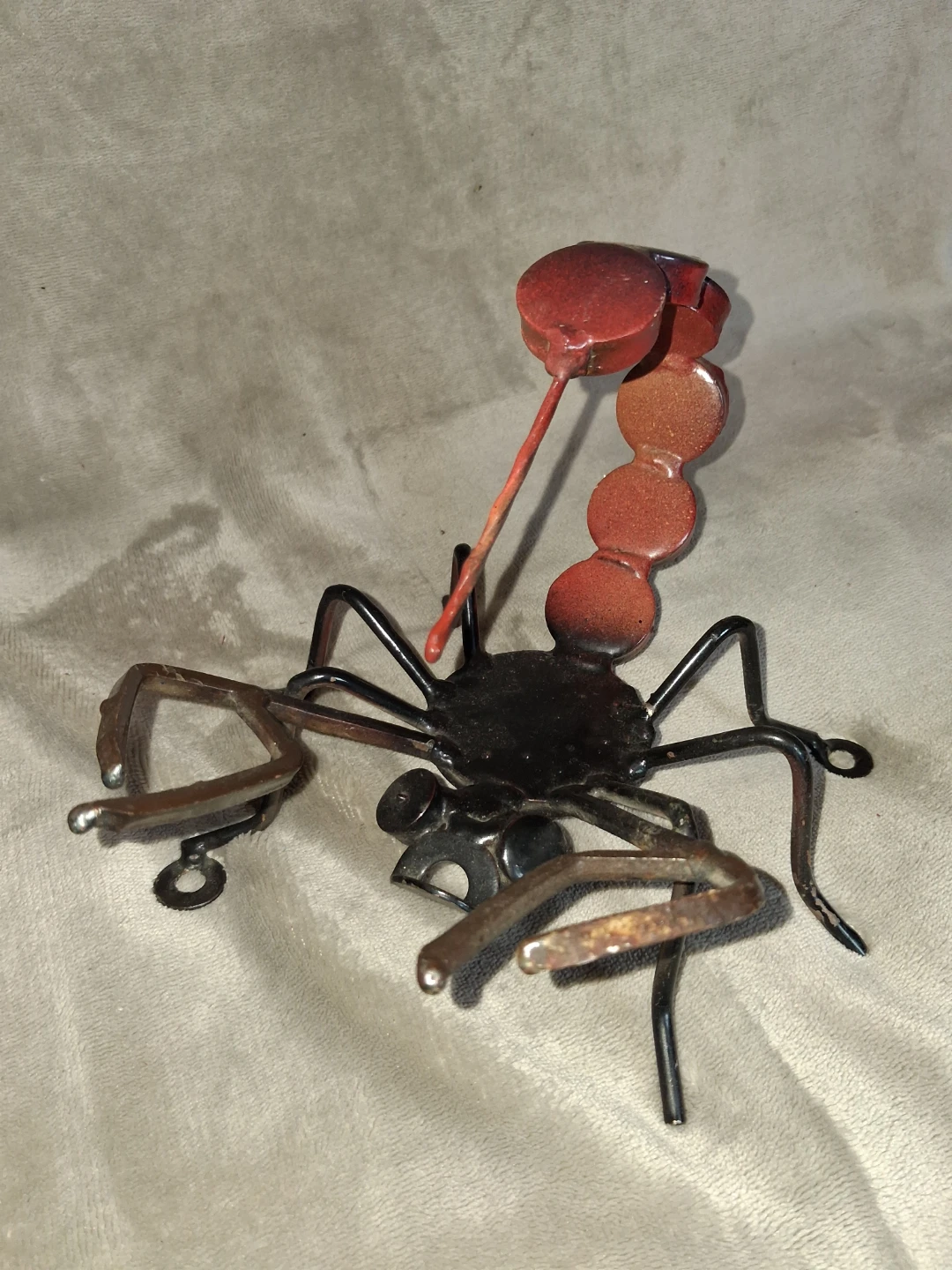 Handcrafted Metal Scorpion Sculpture