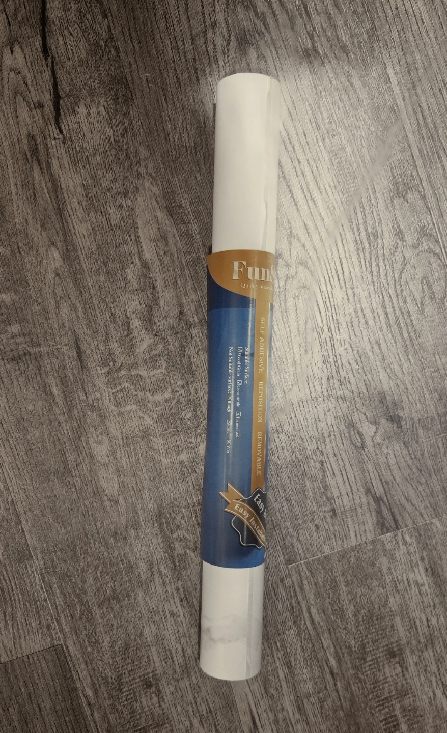 White Marble Peel & Stick Self Adhesive Wallpaper  15.7"×78.7" - photo 3