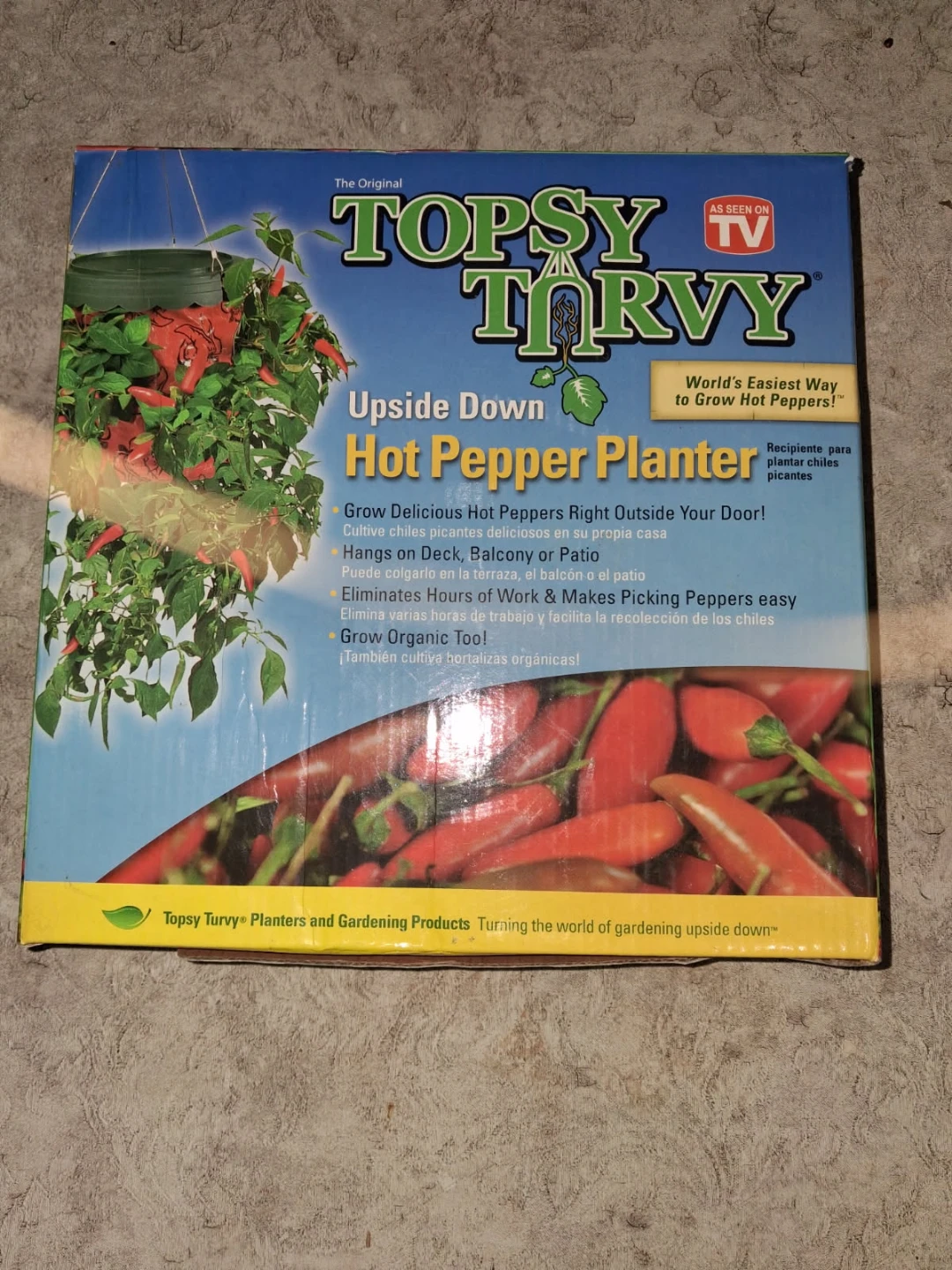 Topsy Turvy Upside Down Hot Pepper Planter