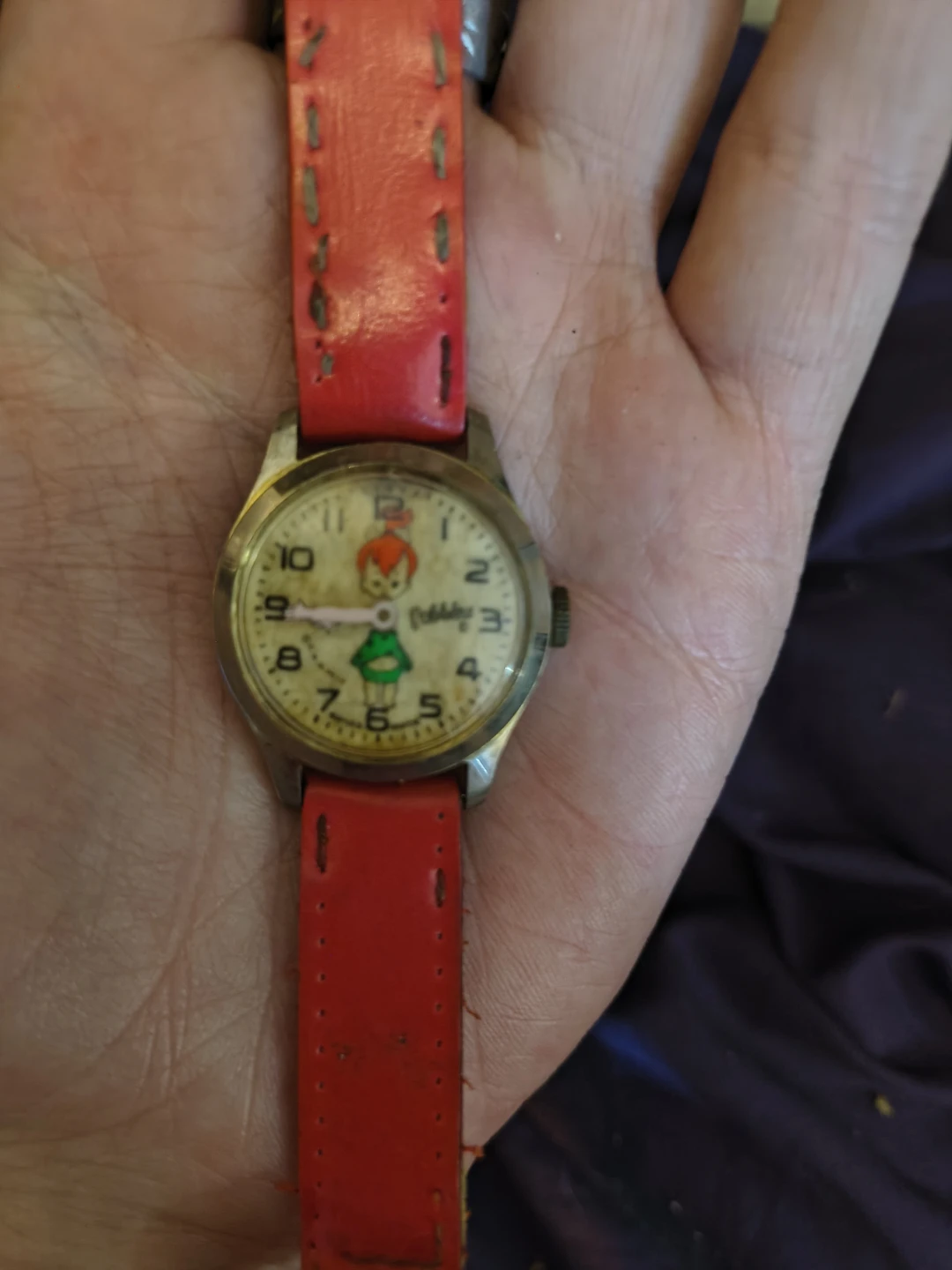 1972 Vintage Pebbles Character Wristwatch