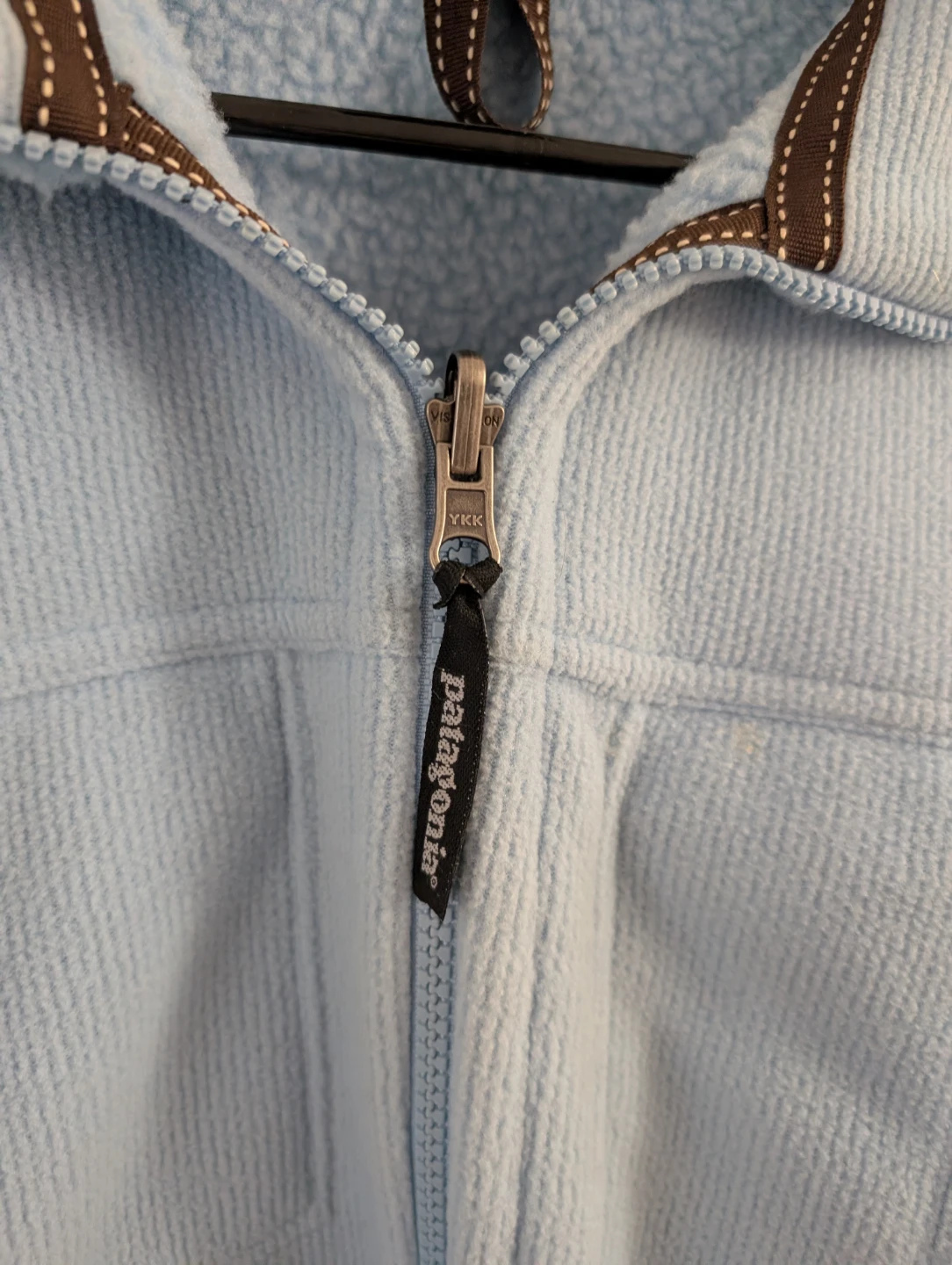 Rare Vintage Patagonia Synchilla Full-Zip Fleece Baby Blue - photo 5