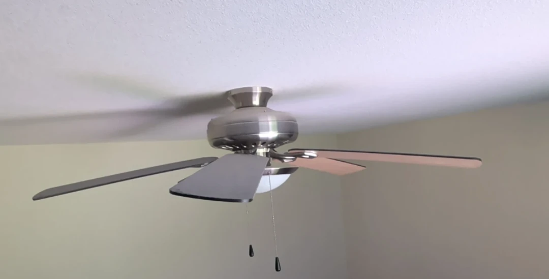 52-Inch Brushed Nickel Ceiling Fan with light kit - photo 5