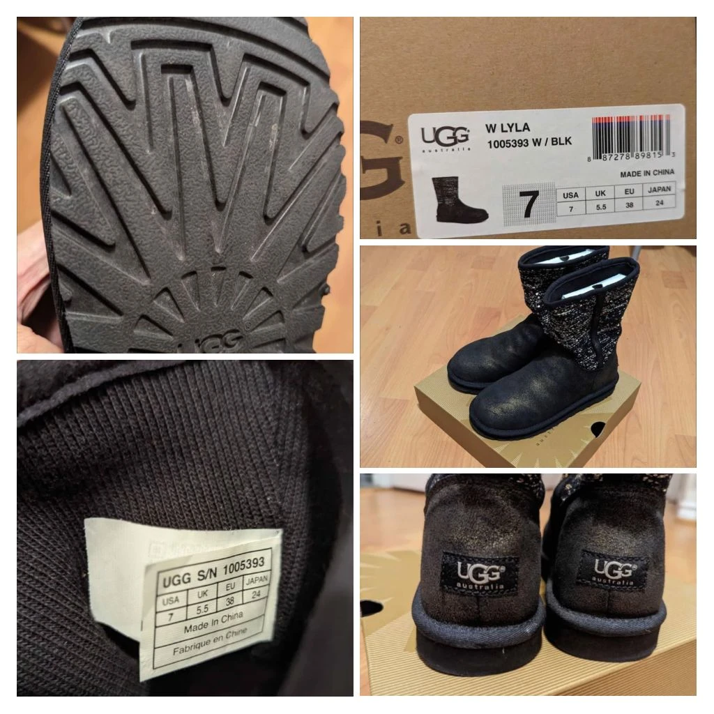 UGG W Lyla Boots Black Size 7