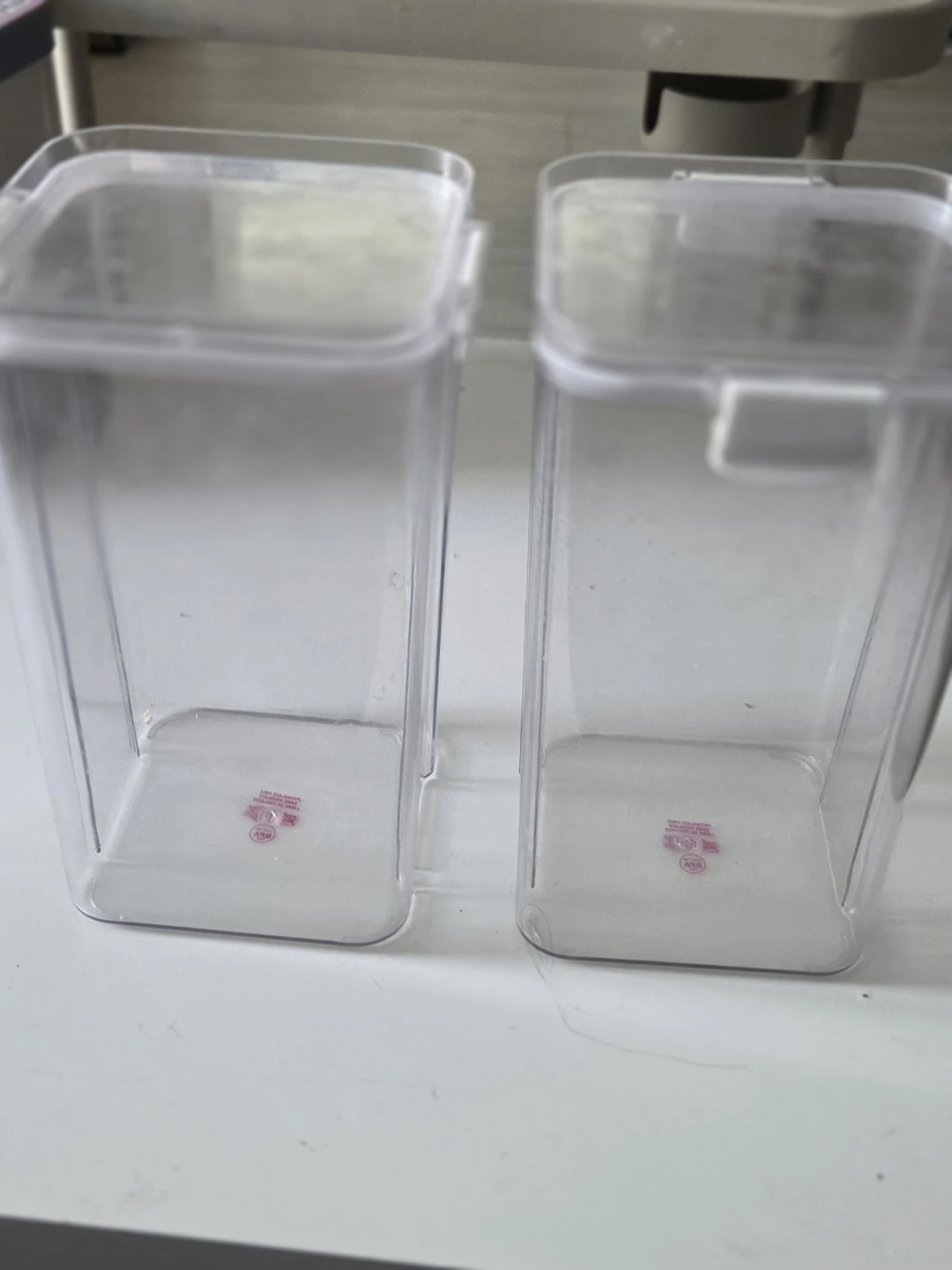 Two Clear Plastic Storage Containers - photo 3