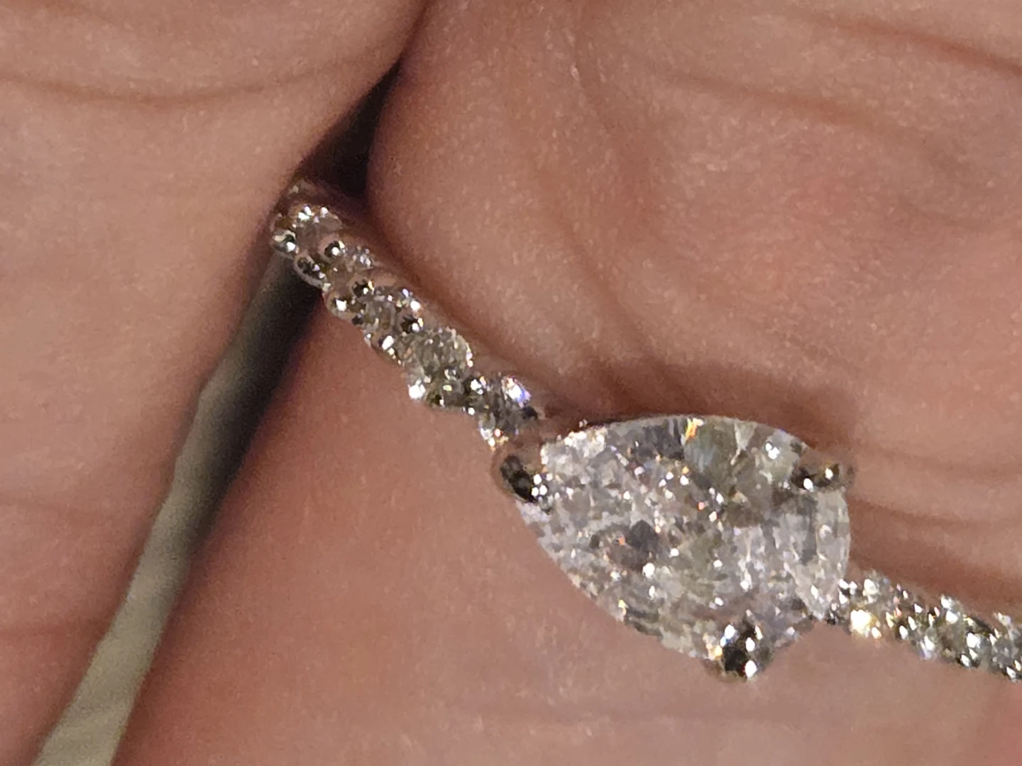 Pear-Shaped costume Eternity Ring