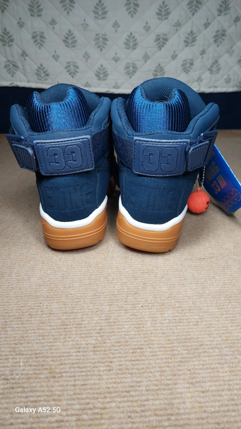 Ewing 33 Hi Basketball Shoes Navy dead stock - photo 3