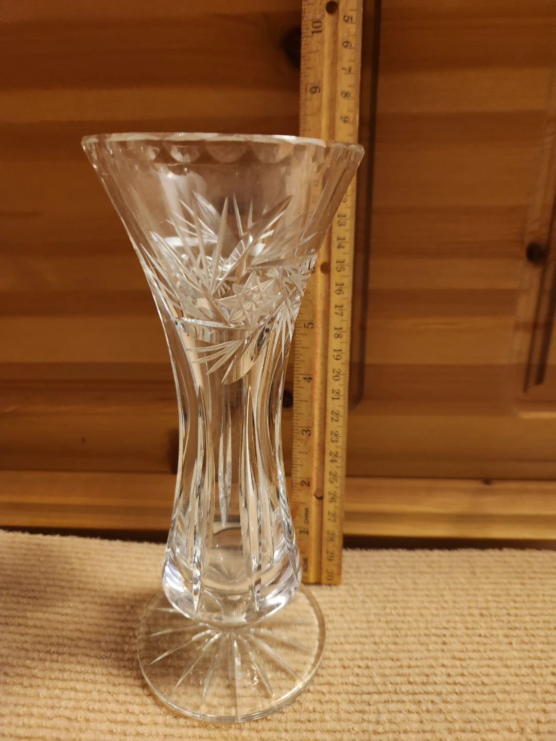 Clear Cut Crystal Glass Vase - photo 2