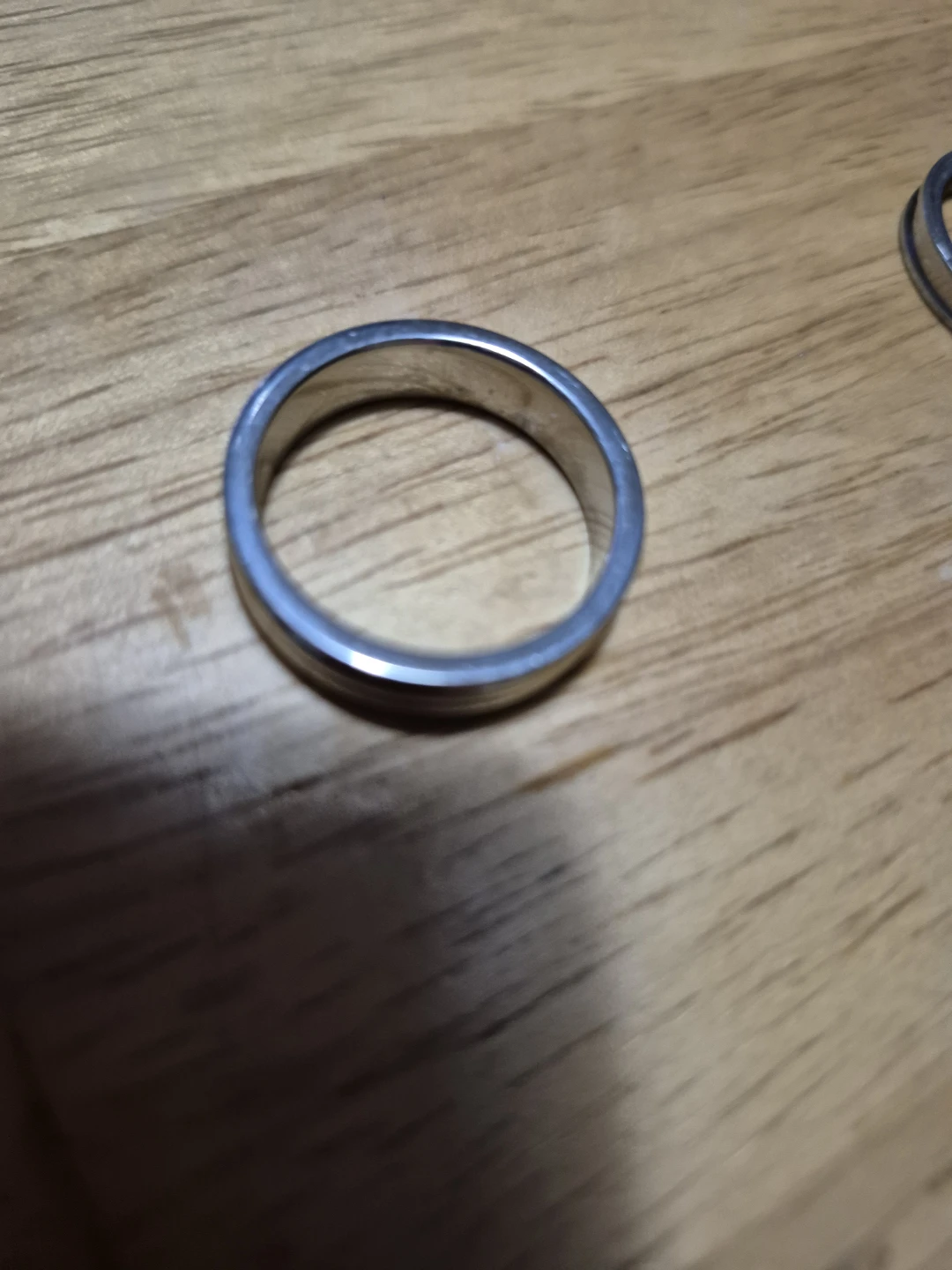Simple Silver Tone Band Ring