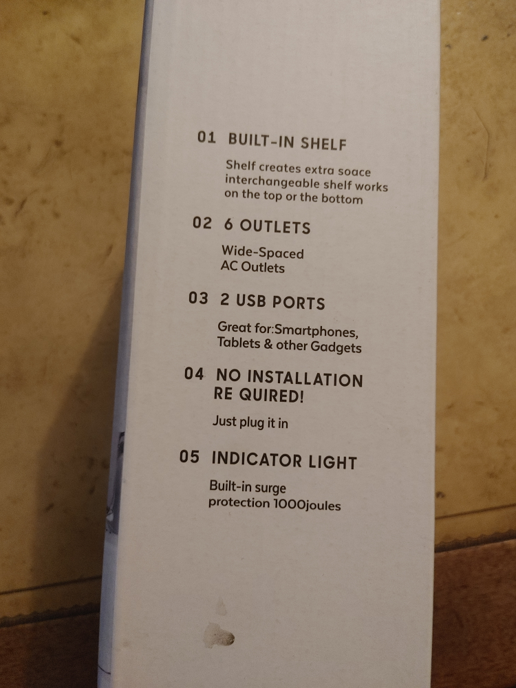 6 outlets and shelf - photo 2