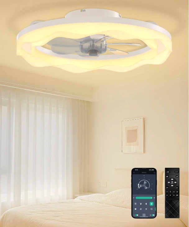 Modern LED Ceiling Fan with Remote Control