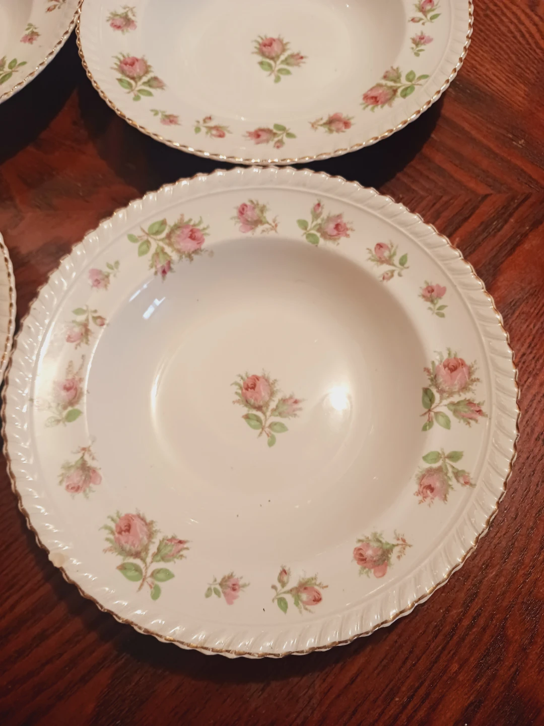 Set of 4 Johnson Brothers WindsorWare English Rose Soup Bowls - photo 2