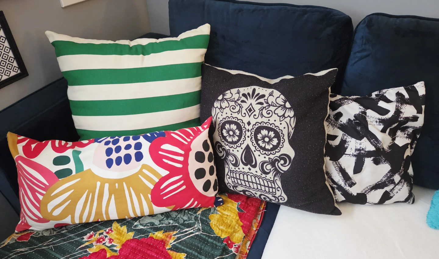 Assorted Decorative Throw Pillows