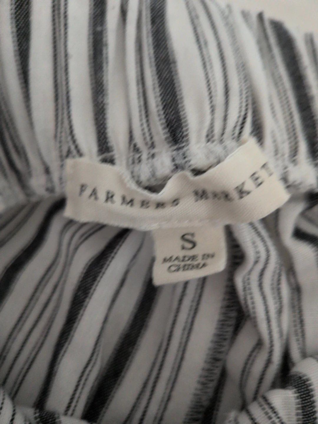 Wide leg cotron-linen blend striped pants - photo 3