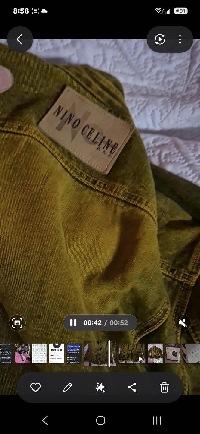 Nino Celine Olive Denim Jacket - photo 3
