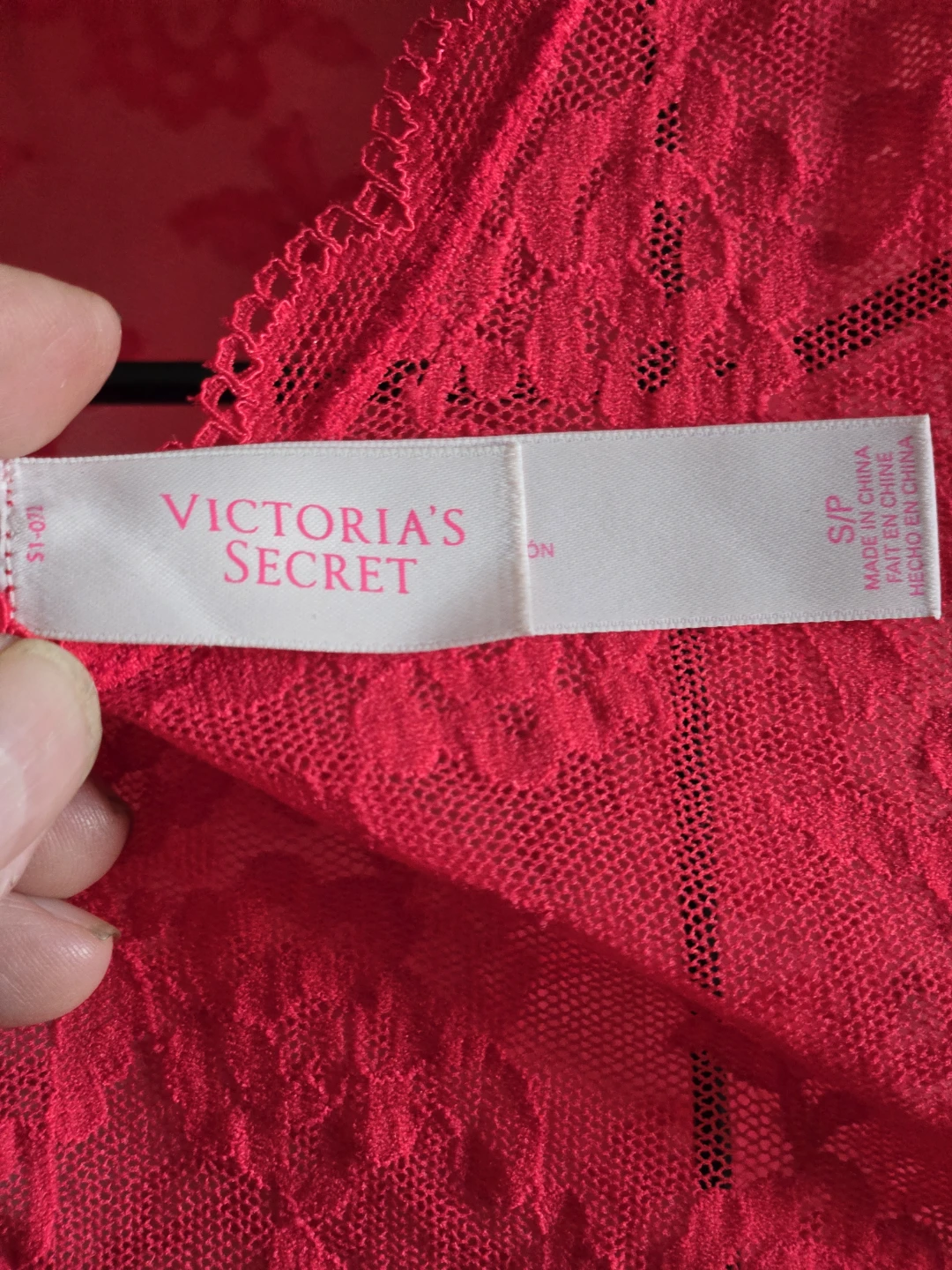 Victoria's Secret Neon Pink Lace Long Sleeve Top - photo 4