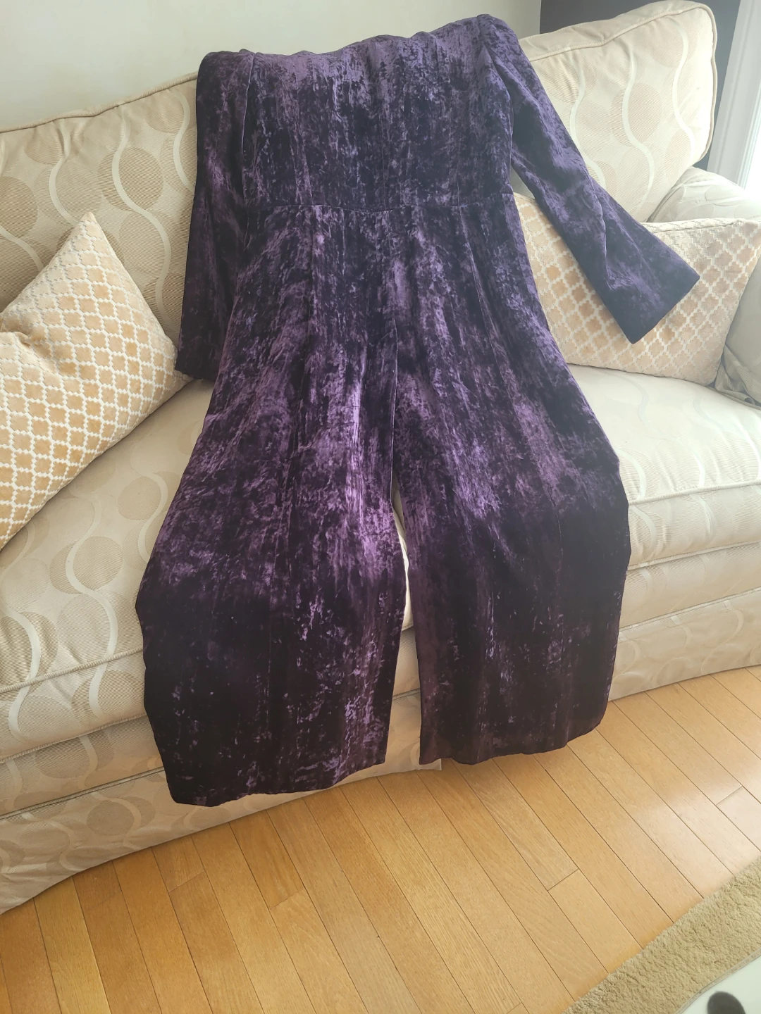 Studio Holt Renfrew Crushed Velvet Maxi Coat - Size 8 - photo 2