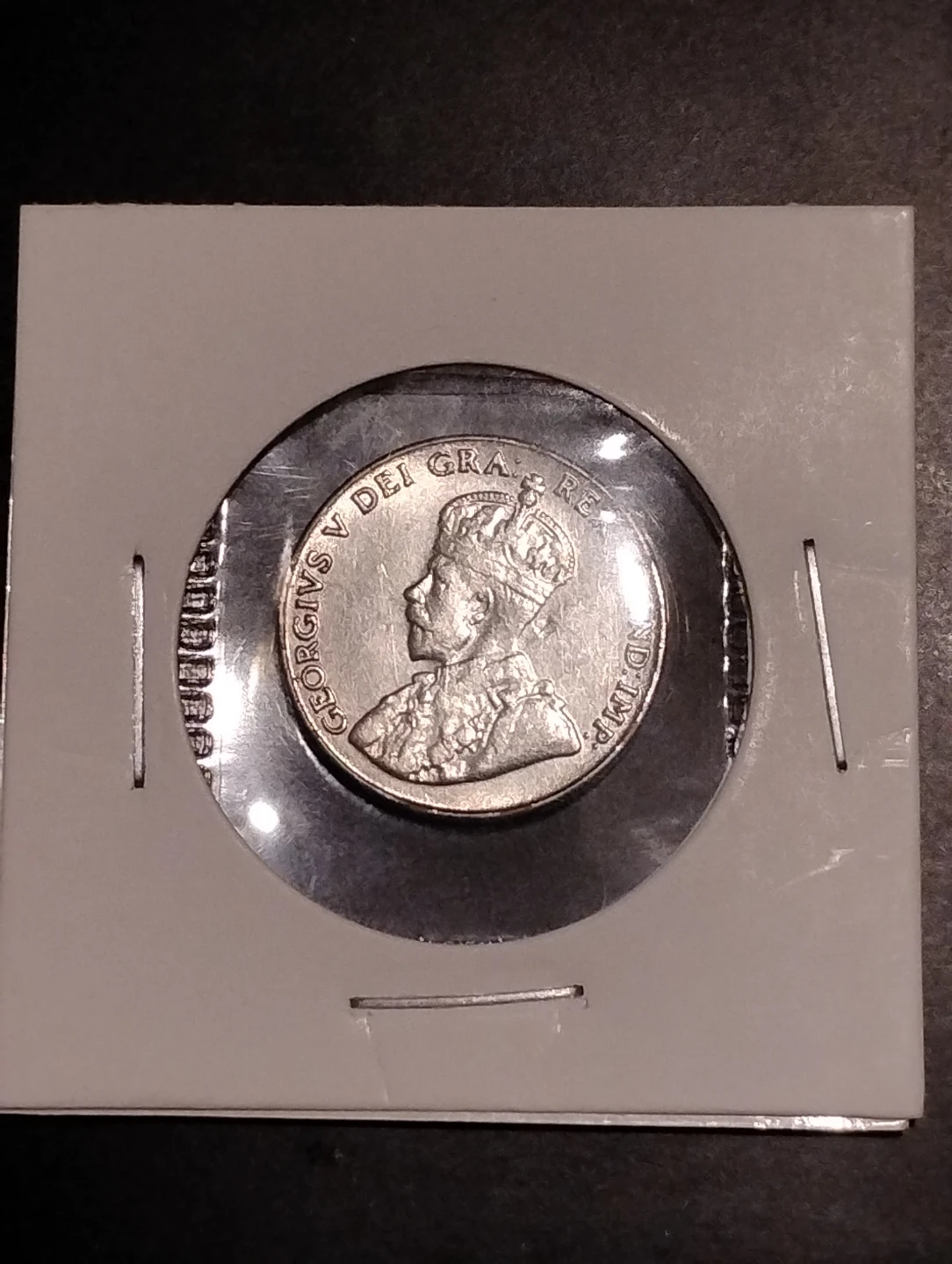 1925 Canadian Five Cents Coin