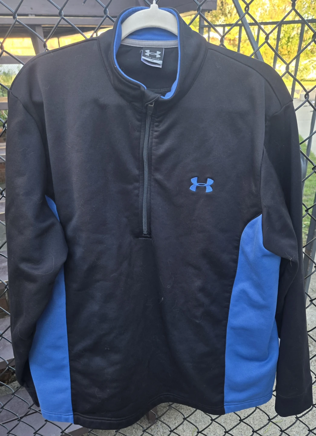 Under Armour LARGE Men's Fleece Quarter-Zip Training Pullover.
