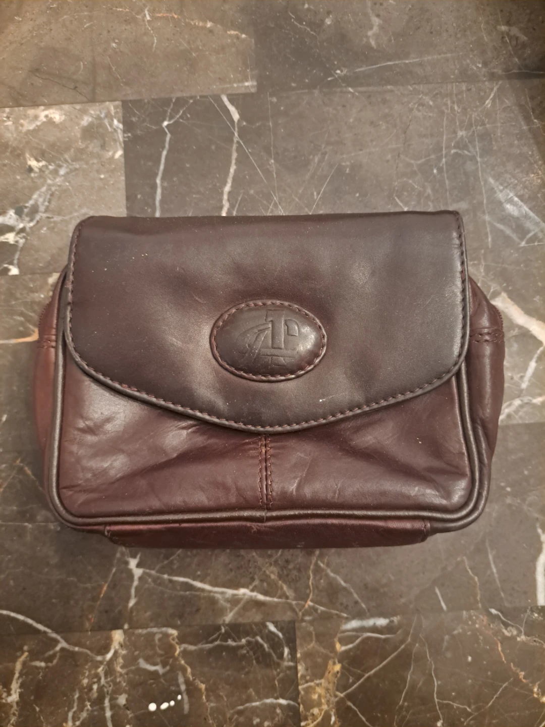 Tiger Brown Genuine Leather Shoulder Bag