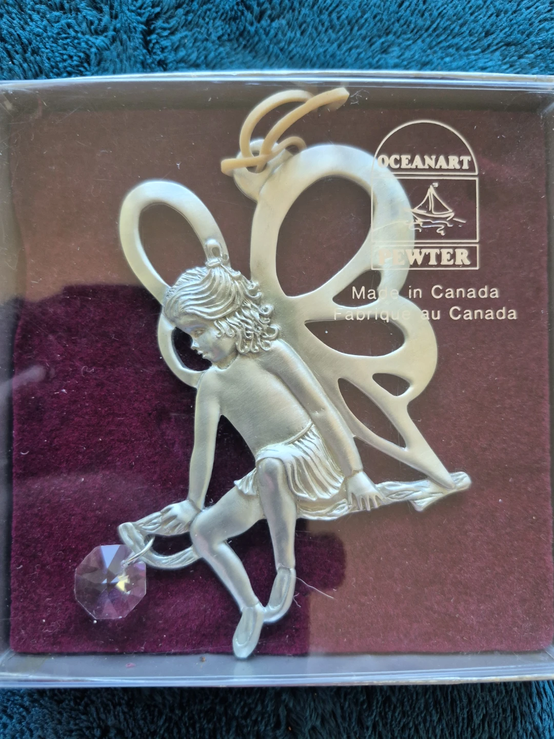 Oceanart Pewter Fairy Ornament