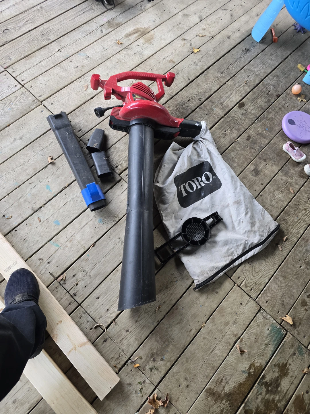 Toro leaf blower/vacum plug in