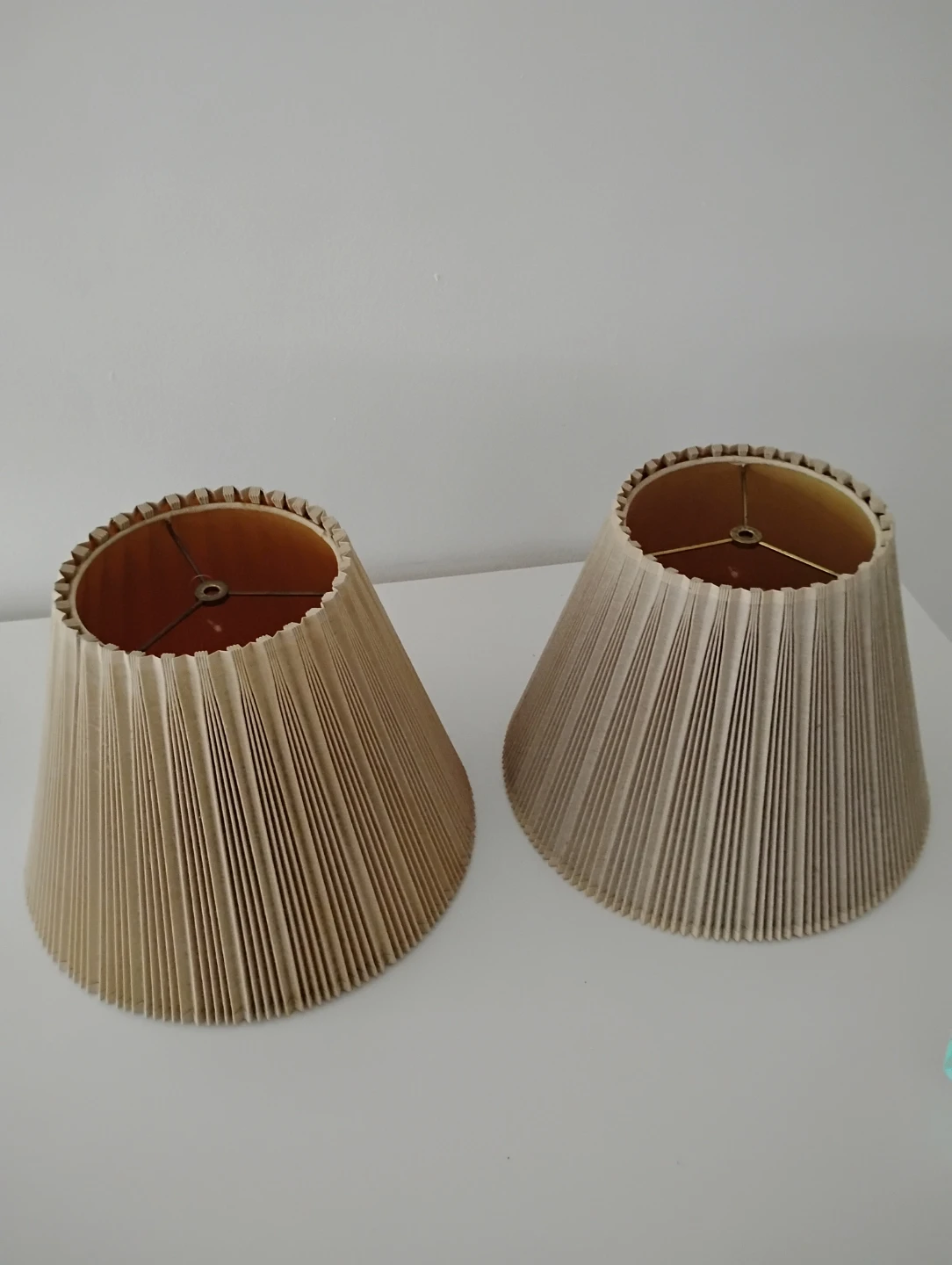 MCM Stiffle Porcelain Egg and Brass Table Lamp pair - photo 4